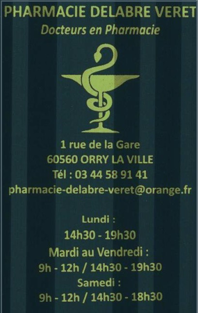 Pharmacie Delabre Veret, Pharmacie à Orry-la-Ville