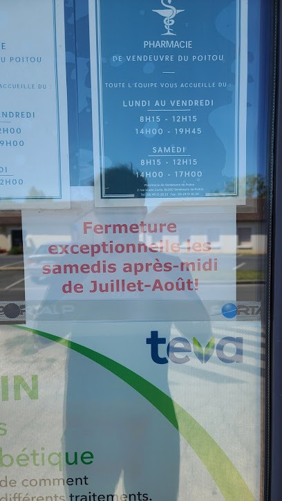 Pharmacie-Optique de Vendeuvre du Poitou, Pharmacie à Saint Martin la Pallu