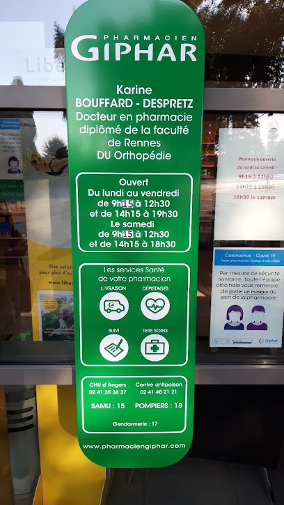 PHARMACIE BOUFFARD DESPRETZ, Pharmacie à Sainte-Gemmes-sur-Loire